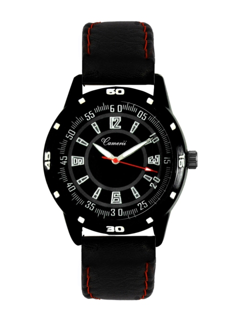 

Camerii Men Black Analogue Watch WM139_L