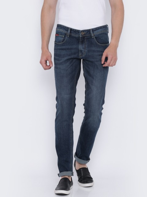 

Lee Cooper Men Blue Norris Slim Fit Low-Rise Clean Look Stretchable Jeans