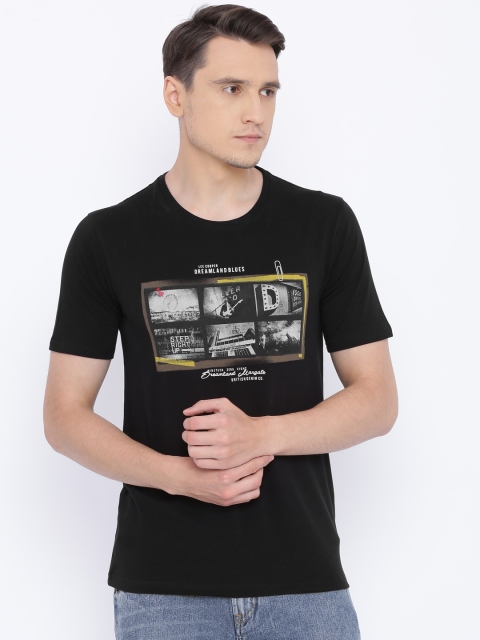 

Lee Cooper Men Black Printed Round Neck T-shirt