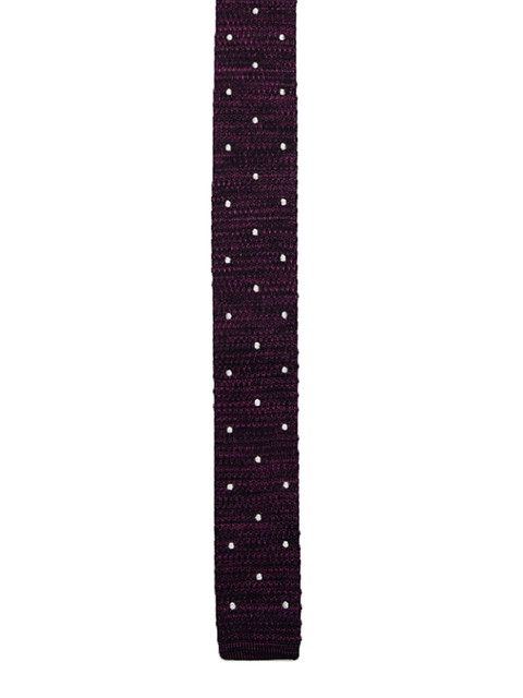 

Alvaro Castagnino Purple & White Printed Broad Tie