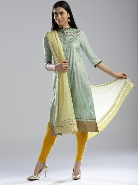 

Wishful by W Women Yellow Solid Dupatta