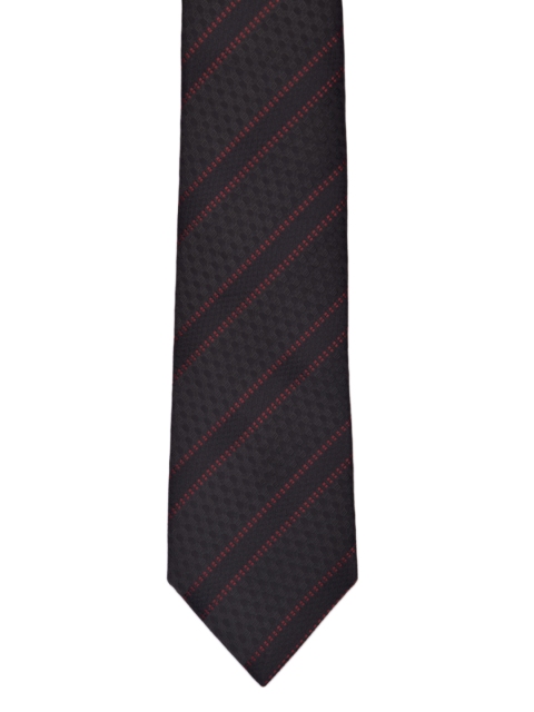 

Alvaro Castagnino Black & Maroon Striped Broad Tie