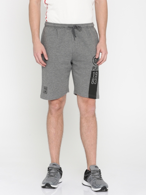 

Proline Active Men Grey Regular Fit Sports Shorts