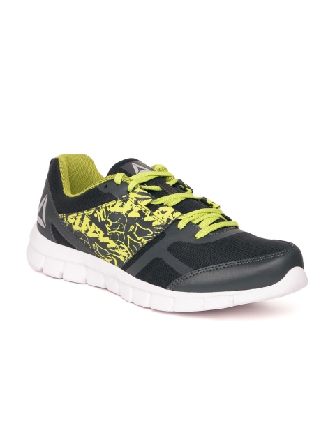 

Reebok Men Charcoal Grey & Lime Green Speed XT 2.0 Running Shoes