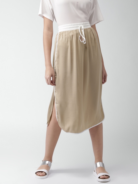 

FOREVER 21 Beige A-Line Skirt