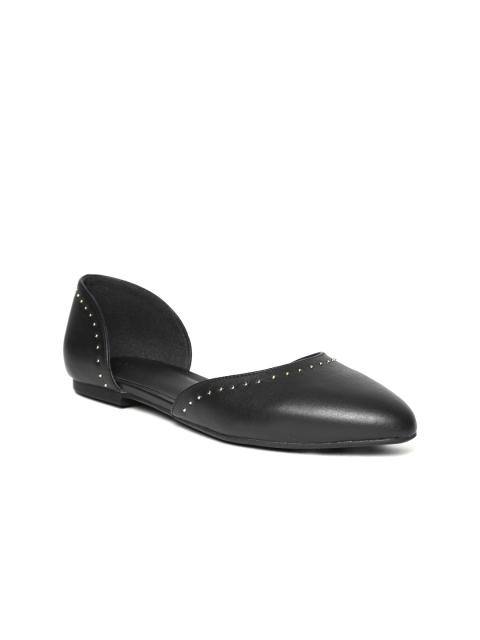 

Allen Solly Women Black Solid Studded Flats