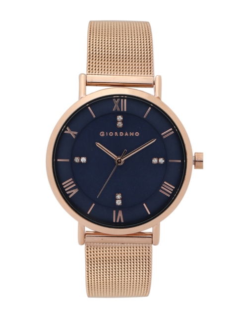 

GIORDANO Women Navy Blue Analogue Watch A2065-44