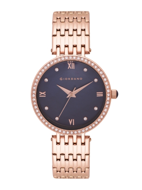 

GIORDANO Women Navy Analogue Watch A2060-44, Navy blue