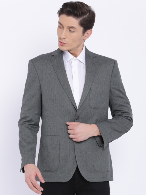 

Theme Grey Linen Super Slim Fit Single-Breasted Fitted Blazer