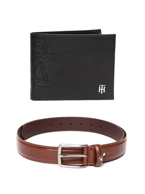 

Tommy Hilfiger Men Leather Belt & Wallet, Tan