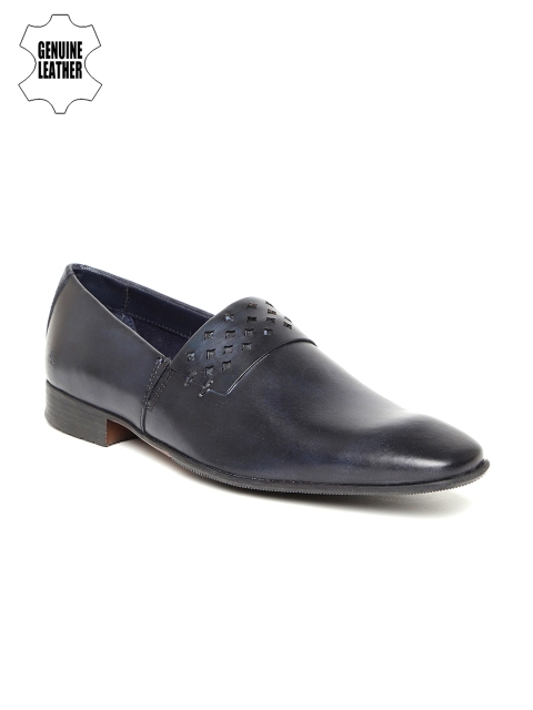 

Arrow Men Navy Blue Genuine Leather Semiformal Slip-ons