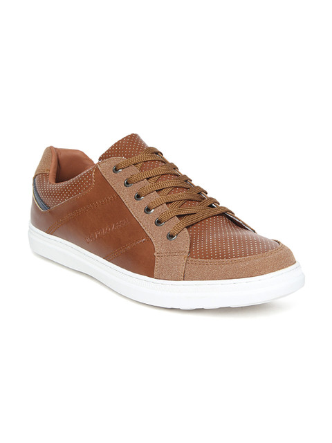 

U.S. Polo Assn. Men Brown Perforated Detail Sneakers