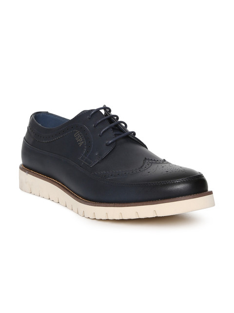 

U.S. Polo Assn. Men Navy Blue Brogues