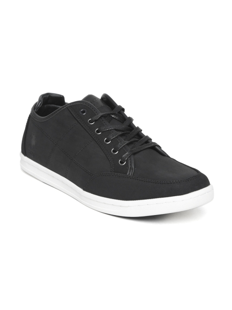 

U.S. Polo Assn. Men Black Leather Sneakers