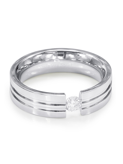 

Peora Men Silver-Plated Ring