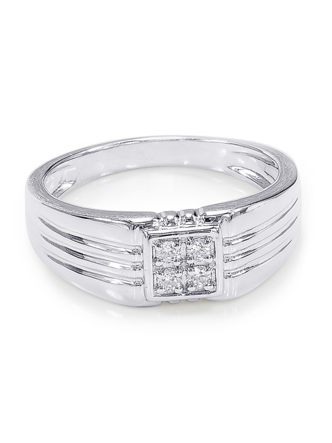 

Peora Men Silver-Plated Ring