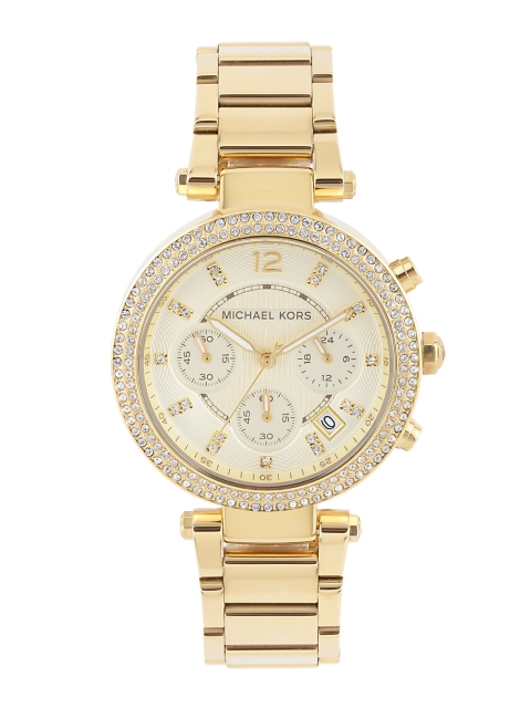 

Michael Kors Women Chronograph Cream-Coloured Dial Watch MK5354I