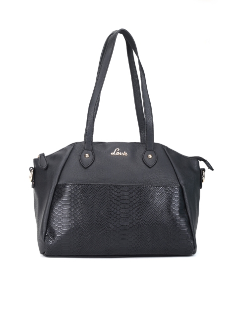 

Lavie Black Textured Shoulder Bag