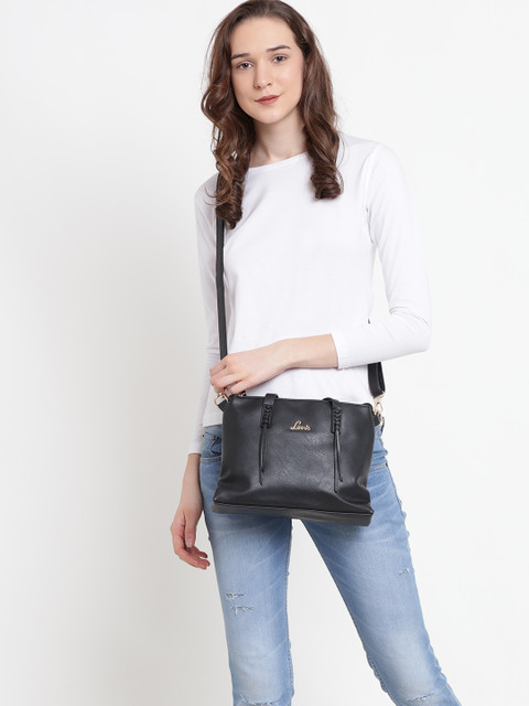 

Lavie Black Textured Shoulder Bag