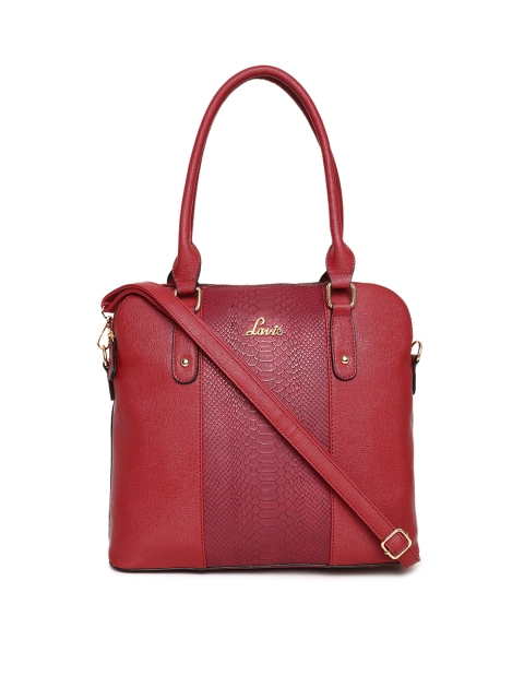 

Lavie Red Textured Shoulder Bag