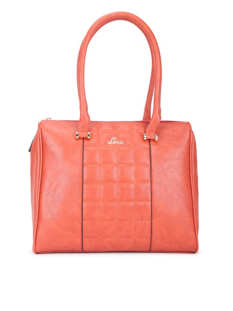 

Lavie Orange Solid Handheld Bag