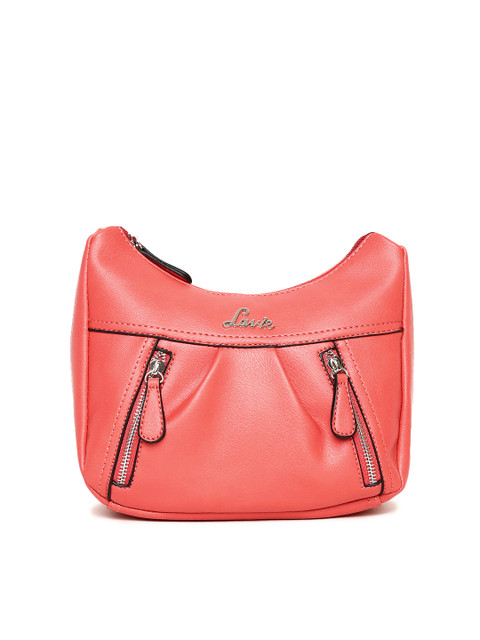 

Lavie Coral Red Solid Sling Bag