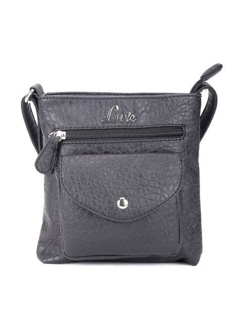 

Lavie Black Textured Sling Bag