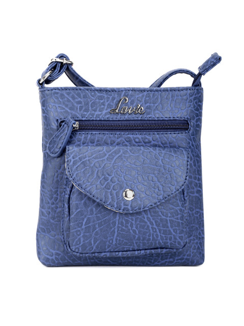 

Lavie Blue Textured Sling Bag