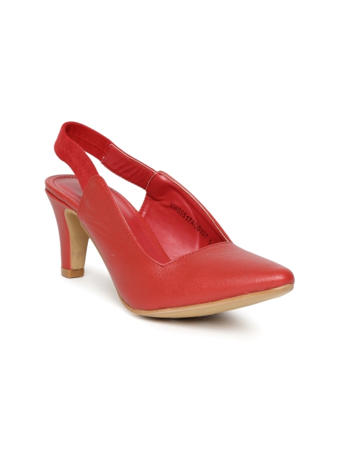 

Van Heusen Women Red Solid Pumps