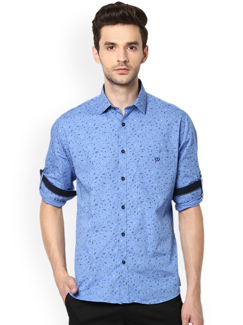 

Van Heusen Sport Men Blue Slim Fit Printed Casual Shirt