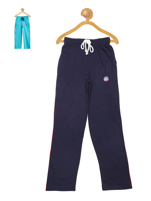 

VIMAL Girls Pack of 2 Slim Fit Track Pants, Navy blue