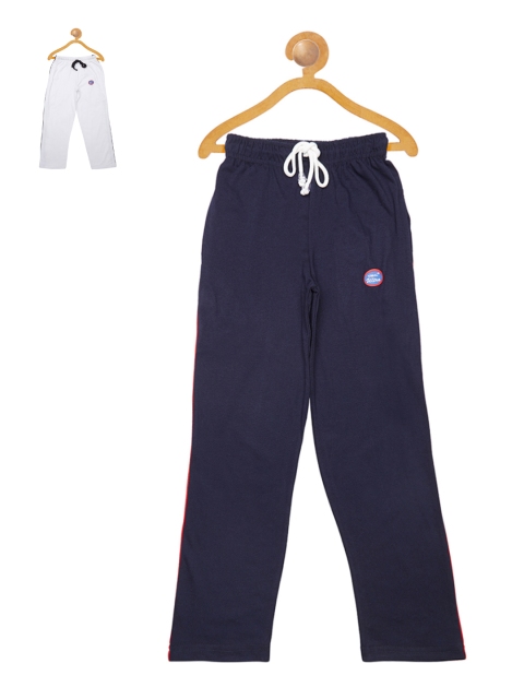 

VIMAL Girls Pack of 2 Slim Fit Track Pants, Navy blue