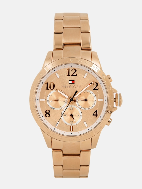 

Tommy Hilfiger Women Gold-Toned & White Analogue Watch NTH1781642