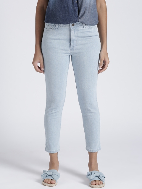 

Chemistry Women Blue Skinny Fit Mid-Rise Clean Look Cropped Stretchable Jeans