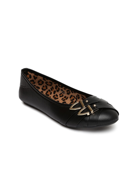 

Ginger by Lifestyle Women Black Buckle Detail Ballerinas