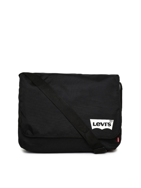 

Levis Men Black Solid Messenger Bag
