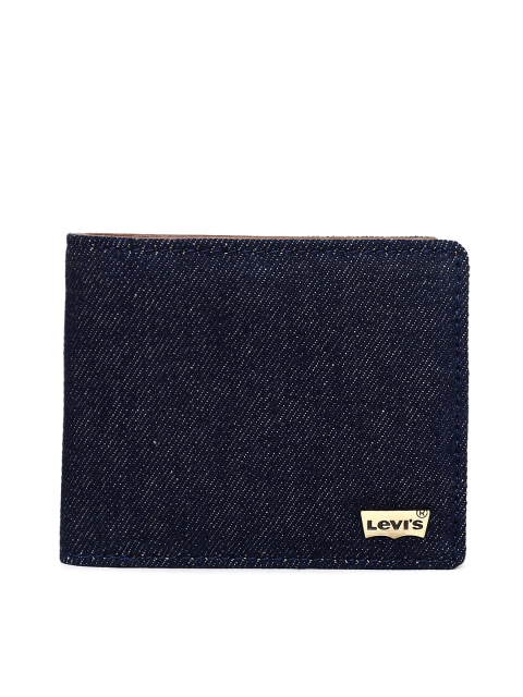 

Levis Men Blue Solid Two Fold Wallet