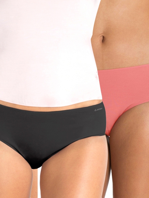 

Jockey Women Pack of 2 Hipster Briefs 1802, Black
