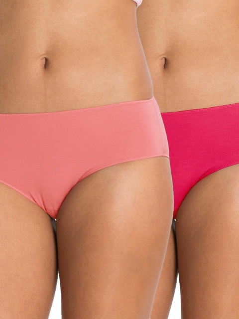 

Jockey Women Pack of 2 Solid Hipster Briefs, Peach
