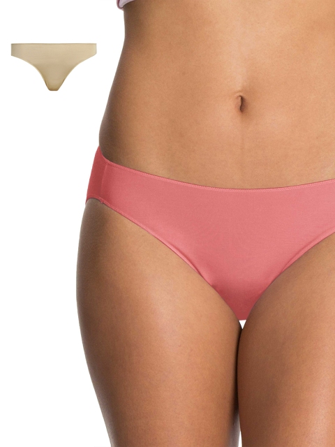 

Jockey Women Pack of 2 Bikini Briefs, Peach