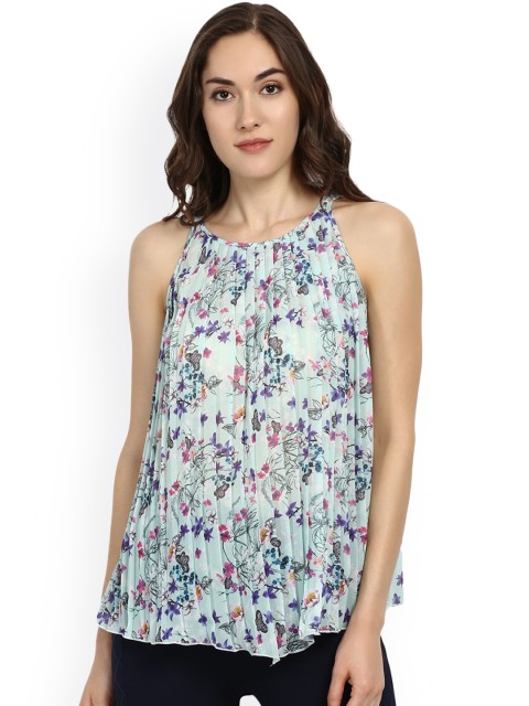 

Kazo Women Blue Printed Top