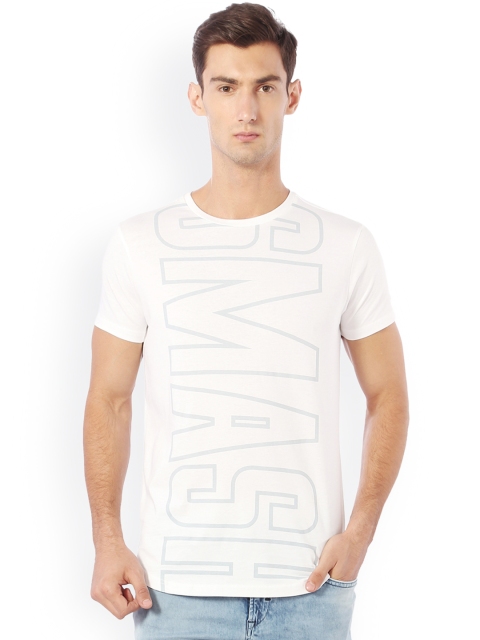 

Solly Sport Men White Printed Round Neck T-shirt