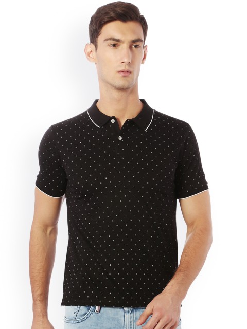 

Solly Sport Men Black Printed Polo Collar T-shirt
