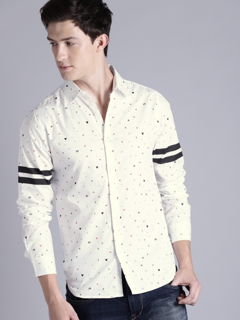 

Kook N Keech Disney Men White Regular Fit Printed Casual Shirt