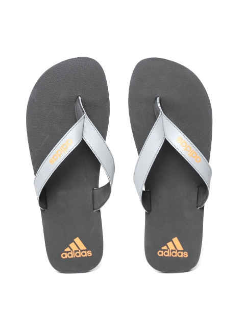 

ADIDAS Men Grey & Black PUKA Solid Thong Flip-Flops