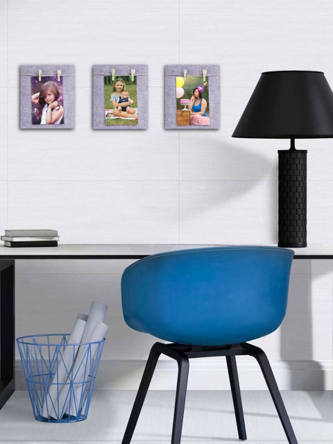 

Story@home Set of 3 Purple Wooden Photo Frames