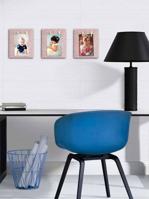 

Story@home Set of 3 Pink Wooden Photo Frames