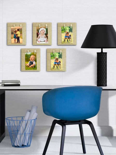 

Story@home Set of 5 Beige Wooden Photo Frames