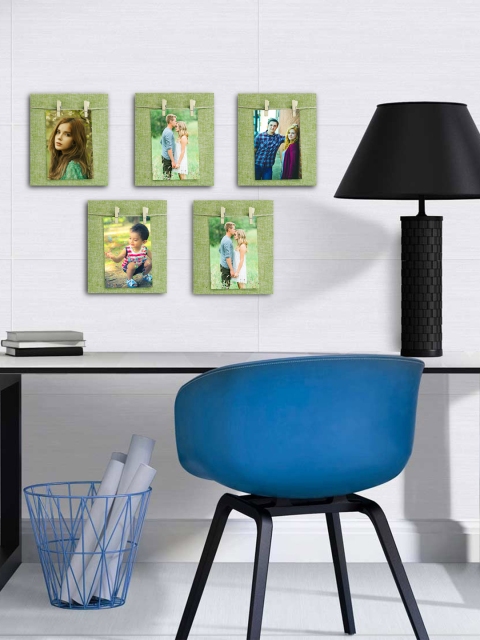 

Story@home Set of 5 Green Wooden Photo Frames
