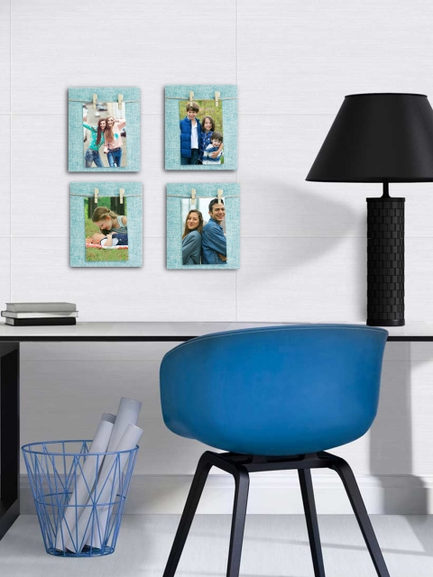 

Story@home Set of 4 Blue Wooden Photo Frames